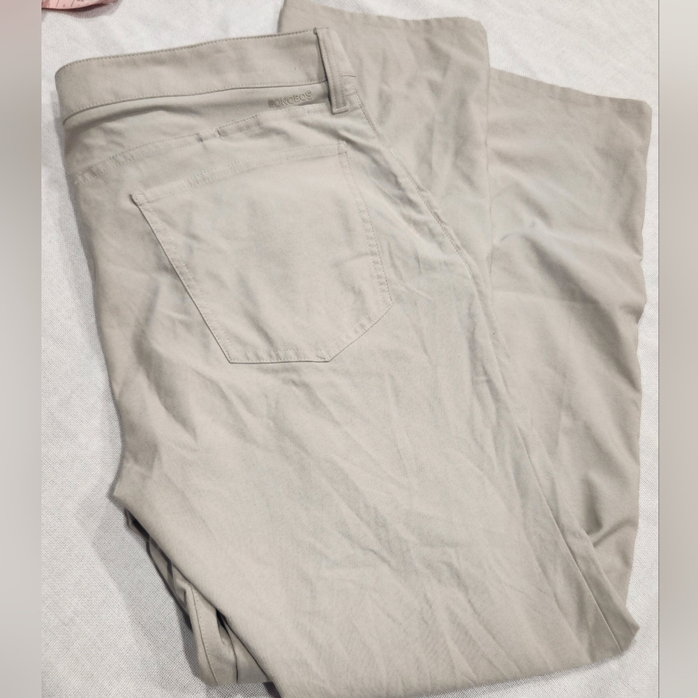 Bonobos Golf Taupe Slim Fit Pants Sz 36x32 - Picture 1 of 7